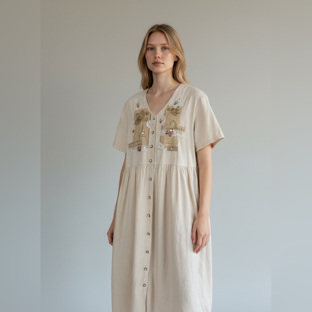 VINTAGE Cactus California Cotton Dress